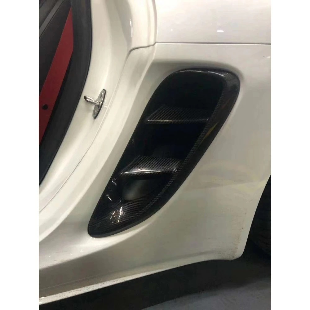 High Quality New Replacement Dry Carbon Fiber Side Rear Fender Vents for 718 982 Cayman & Boxster 2016-2019